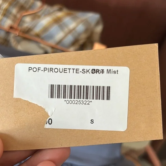 POPFLEX NWT Pirouette Skort in blue mist size small - Picture 3 of 8